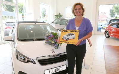 Marieke Vollebregt wint Peugeot TOP met LINDA.foundation-loterij
