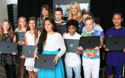 Linda de Mol schenkt laptops aan scholieren namens LINDA.foundation