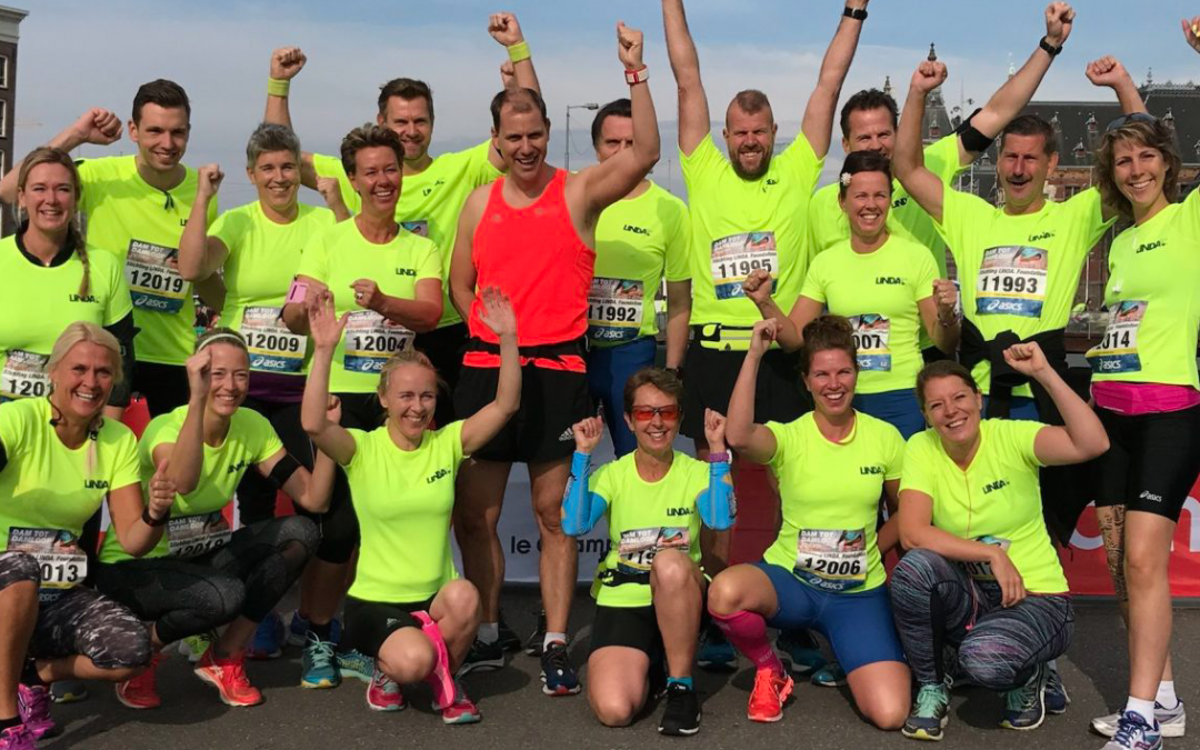 Deze bikkels liepen dit weekend de Dam tot Damloop voor de LINDA.foundation