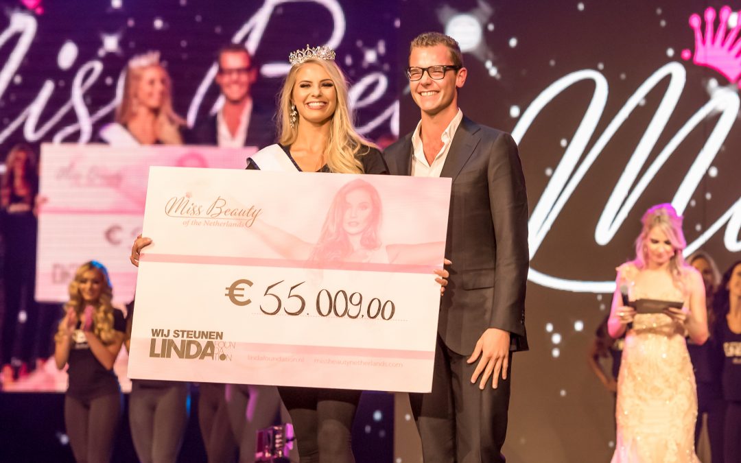 Miss Beauty of the Netherlands zorgt voor een gigantisch bedrag voor LINDA.foundation