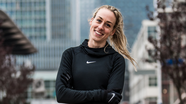 Olympisch atlete Susan Krumins rent NN-marathon Rotterdam voor LINDA.foundation